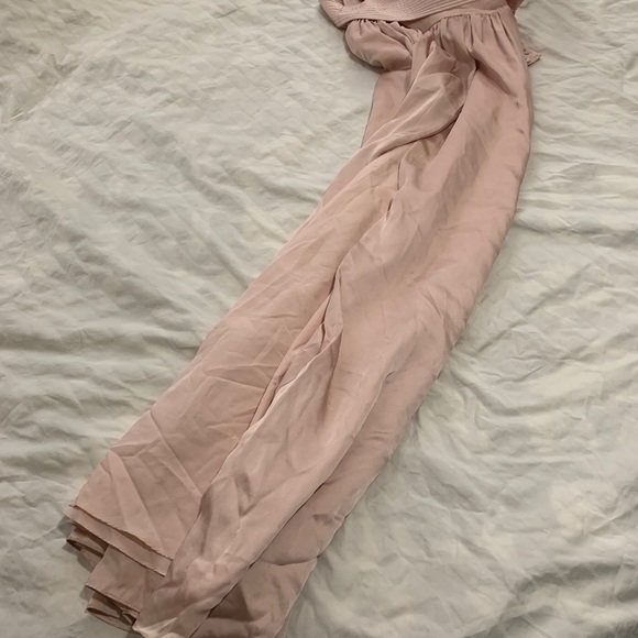 Vera Wang Sz4 Blush w/ sash & pockets UNHEMMED - Picture 3 of 5